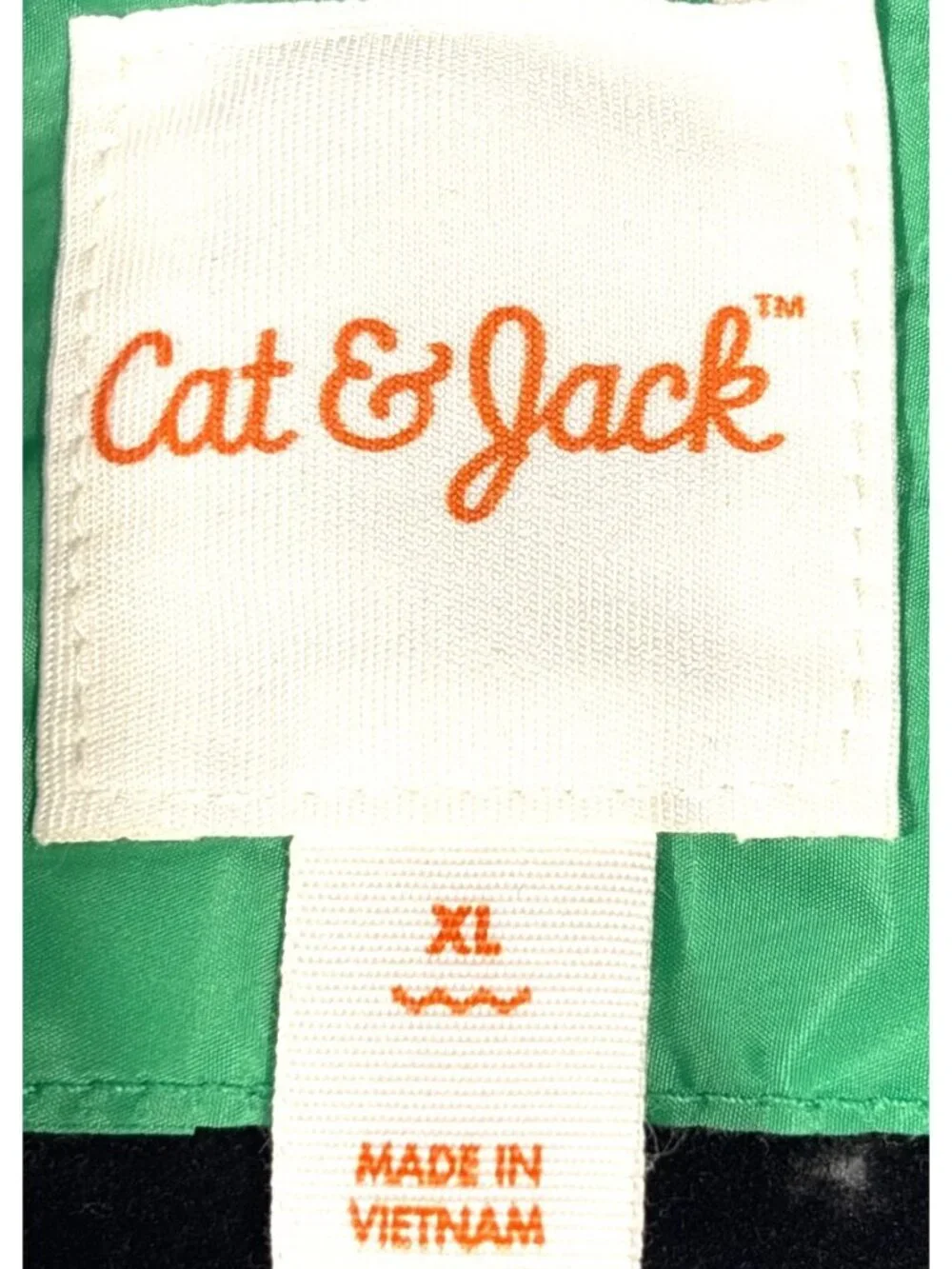 Cat & Jack XL Green Hooded Windbreaker Jacket With Recycled Polyester